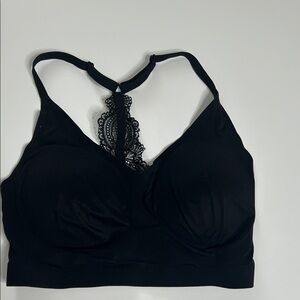 Soma Black Lace Accent Bralette